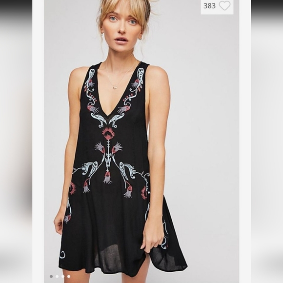 FREE People adelaide festival slip Embroidered Mini Dress. Womens small. EUC - Picture 15 of 15